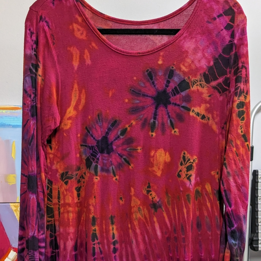 Jayli Tie-Dyed Mini Dress/Tunic